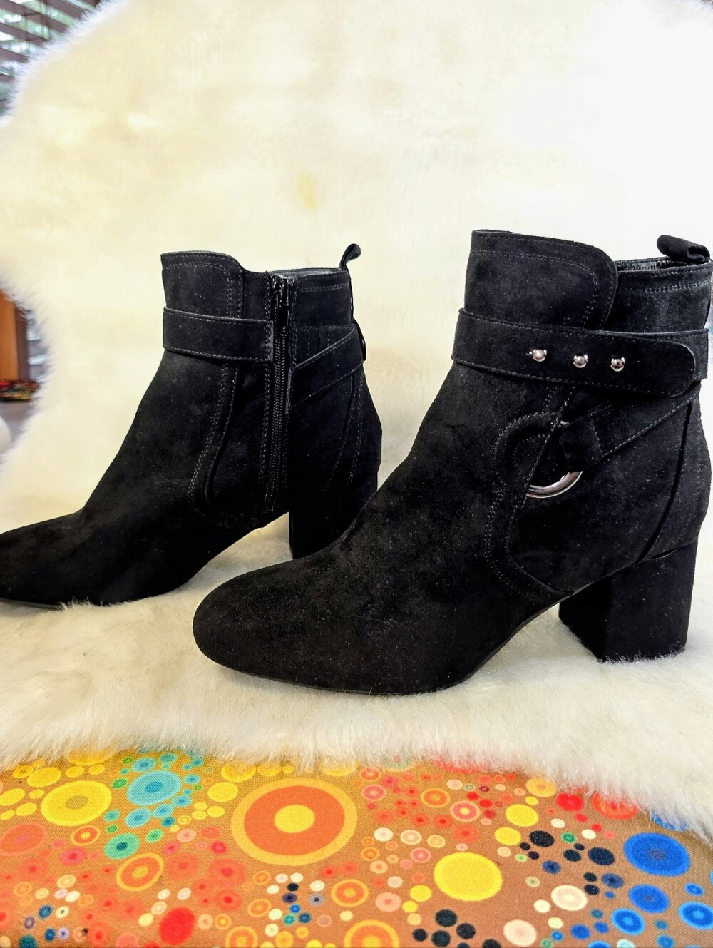 Kelly & Katie "Thelima" Black Vegan Leather Ankle Boots